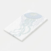 Blauwe kwal post-it® notes (Schuin)