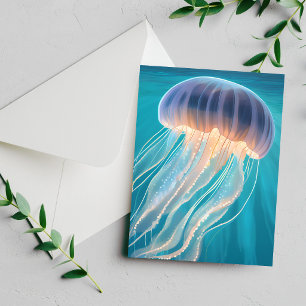 Blauwe kwal   Schilderijkaart Oceandier