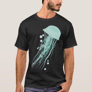 Blauwe kwal t-shirt