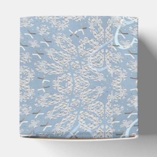 Blauwe Lacey Hearts You Cupcake Box Bedankdoosjes (Bovenkant)