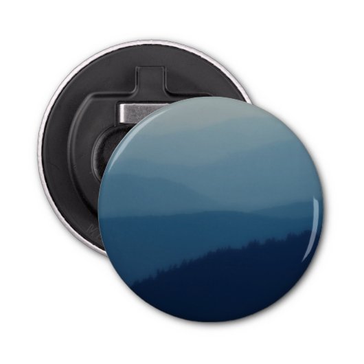 Blauwe lagen button flesopener (Voorkant)