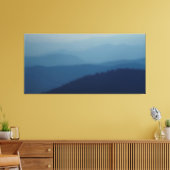 Blauwe lagen canvas afdruk (Insitu (Woonkamer))
