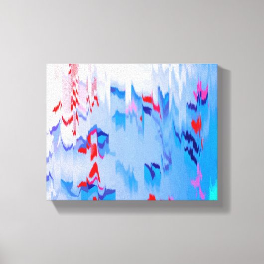 Blauwe lagune canvas afdruk (Voorkant)