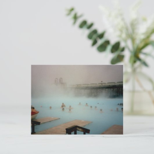 Blauwe lagune, IJsland Briefkaart (Staand voorkant)