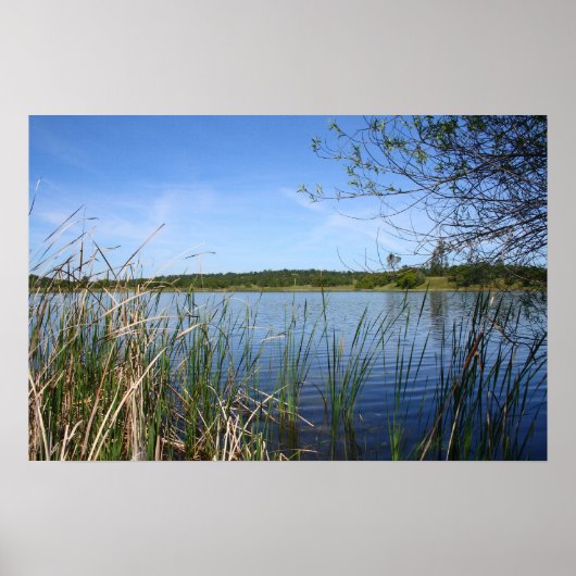 "Blauwe lagune" Poster (Voorkant)