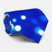 Blauwe lampjes stropdas (Opgerold)