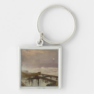 Blauwe lampjes, Teignemouth Pier - Licht de lampen Sleutelhanger