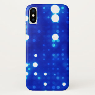 Blauwe lamppolaire dot Pattern iPhone X Hoesje