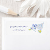 blauwe landgans etiket (Insitu)