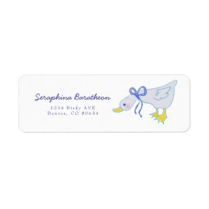 blauwe landgans etiket