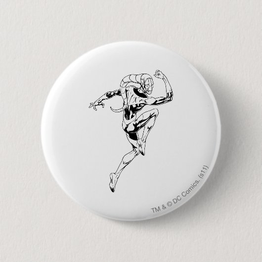 Blauwe lantaarn 3 ronde button 5,7 cm (Voorkant)