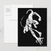 Blauwe lantaarn 9 briefkaart (Voorkant / Achterkant)