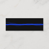 Blauwe laserstraal mini visitekaartje (Achterkant)