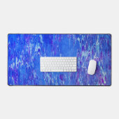 Blauwe lava uitstrijken bureaumat (Keyboard & Muis)