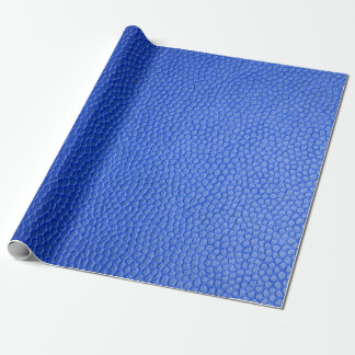 Blauwe lederhuid textuur cadeaupapier
