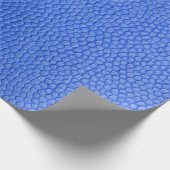 Blauwe lederhuid textuur cadeaupapier (Hoek)