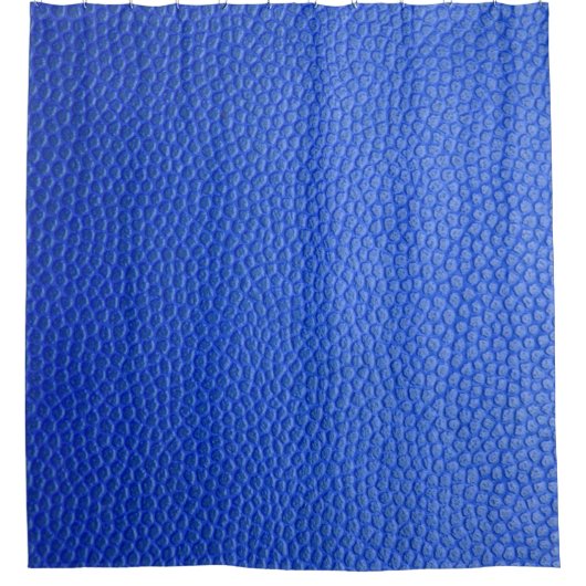 Blauwe lederhuid textuur douchegordijn (Voorkant)