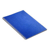 Blauwe lederhuid textuur notitieboek (Rechterzijde)