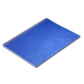 Blauwe lederhuid textuur notitieboek (Linkerzijde)