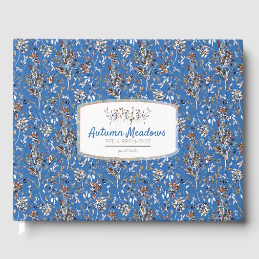 Blauwe legante ventilatiehal gastenboek (Voorkant)