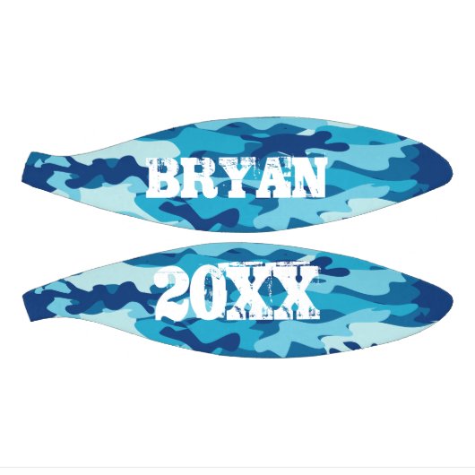 Blauwe legercamouflage, aangepaste naam mini baske basketbal (Panelen)