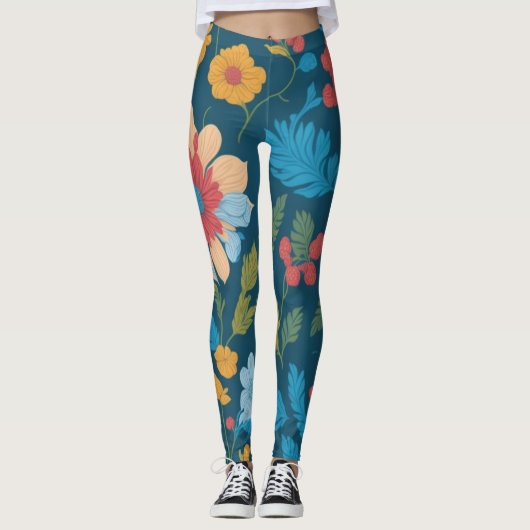 Blauwe Leggings (Voorkant)