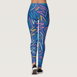 Blauwe Leggings