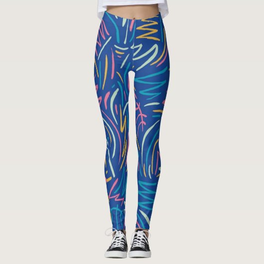 Blauwe Leggings (Voorkant)