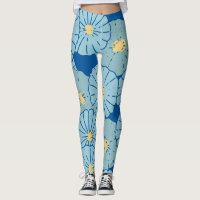 Blauwe Leggings van de Illustratie van het Japanse