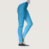 Blauwe Leggings Waterdruppels Yoga Pants (Rechts)