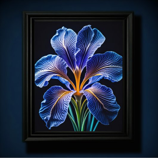 Blauwe Lelie II Poster