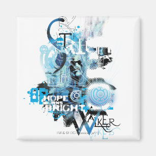 Blauwe leng Grafisch 1 Magneet