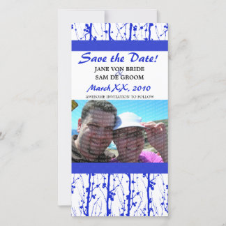 Blauwe Lente Bloesems Save The Date