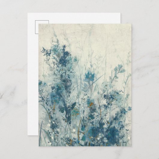 Blauwe lente briefkaart (Voorkant / Achterkant)