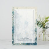 Blauwe lente briefpapier (Staand voorkant)