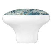 Blauwe lente keramische knop (Zijkant)