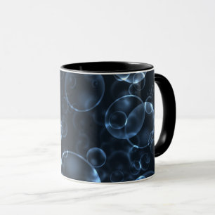 Blauwe lenzen, bokeh mok