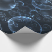 Blauwe lenzen cadeaupapier (Hoek)