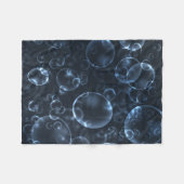 Blauwe lenzen fleece deken (Voorkant (Horizontaal))