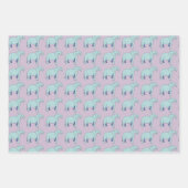 Blauwe lephant Lavender Wrapping Paper Sheets (Voorkant 3)