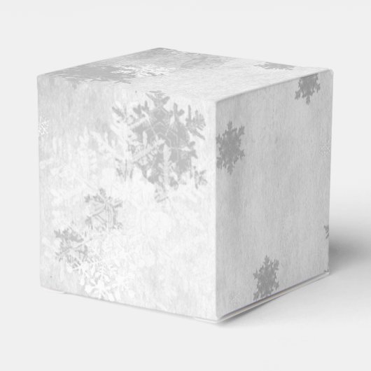 Blauwe Leuke Sneeuwman Favor Box Bedankdoosjes (Achterkant)