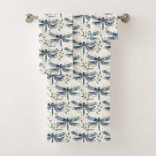 Blauwe Libellen Bad Handdoek (Insitu)