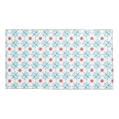 Blauwe libellen, roze waterlelies op wit kussensloop (Achterkant-Links)