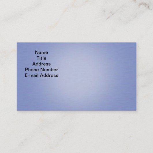 Blauwe lichte Visitekaartjes (Voorkant)