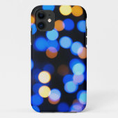 Blauwe lichtgevende telefoonbehuizingen Case-Mate iPhone case (Achterkant)