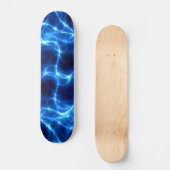 Blauwe lichtstralen skateboard (Voorkant)