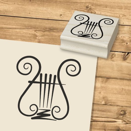 Blauwe Lier Rubberstempel