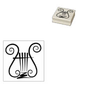 Blauwe Lier Rubberstempel (Gestempeld)