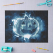 Blauwe Lightning Pompoen Tissue Papier (Craft)