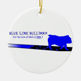 Blauwe lijn Bulldogs Ornament